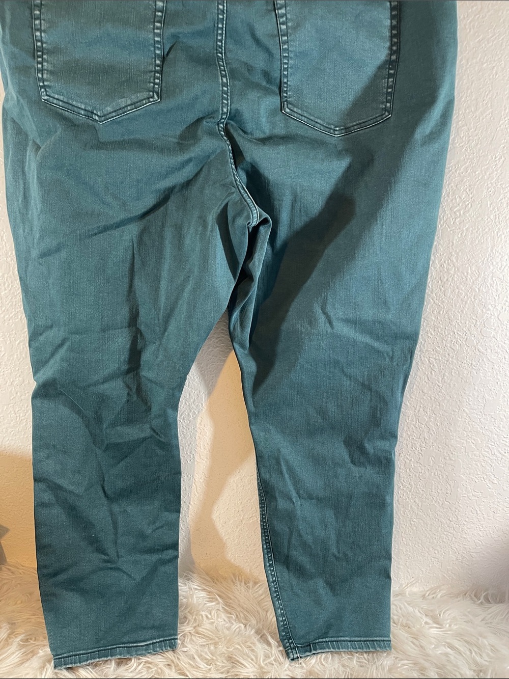 AVA & VIV Women's Teal Green and Blue High-Rise Skinny Denim Jeans Size 24W NEW - Picture 7 of 13